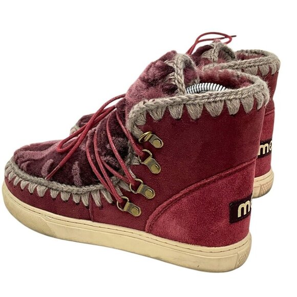MOU Eskimo Ankle Boots Women's US Size 6 *READ*  Lace Up - Picture 7 of 10